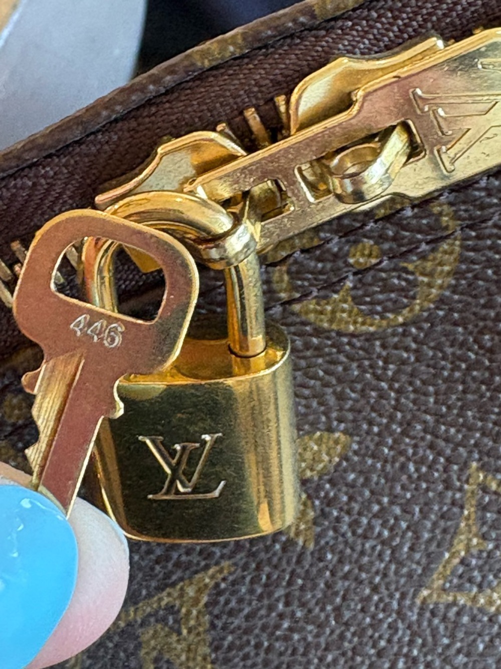 Authenticated A+ Vintage Monogram Coated Canvas Keepall 50 with Lock & Key - Picture 13 of 15